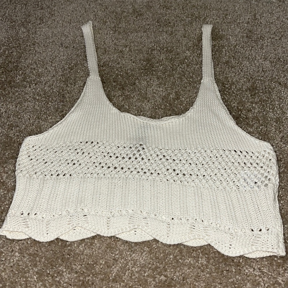 Knitted crop top
